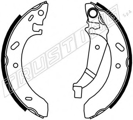 TRUSTING 7354 Brake Shoe Set